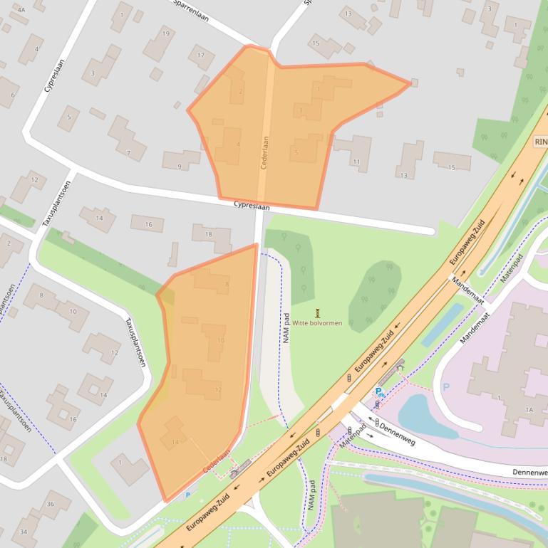 Kaart van postcodegebied 9401RC.