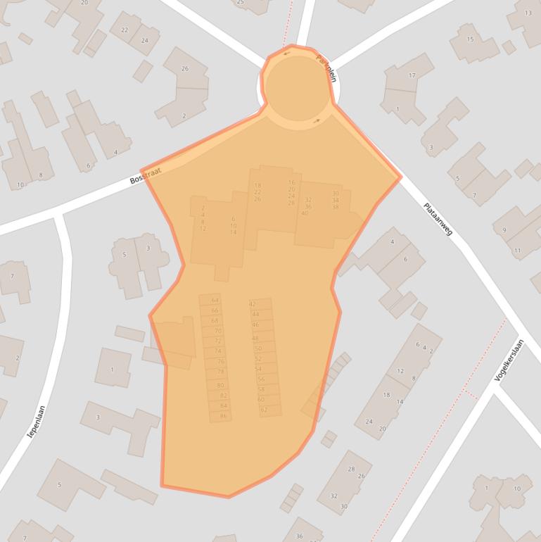 Kaart van postcodegebied 9401RJ.