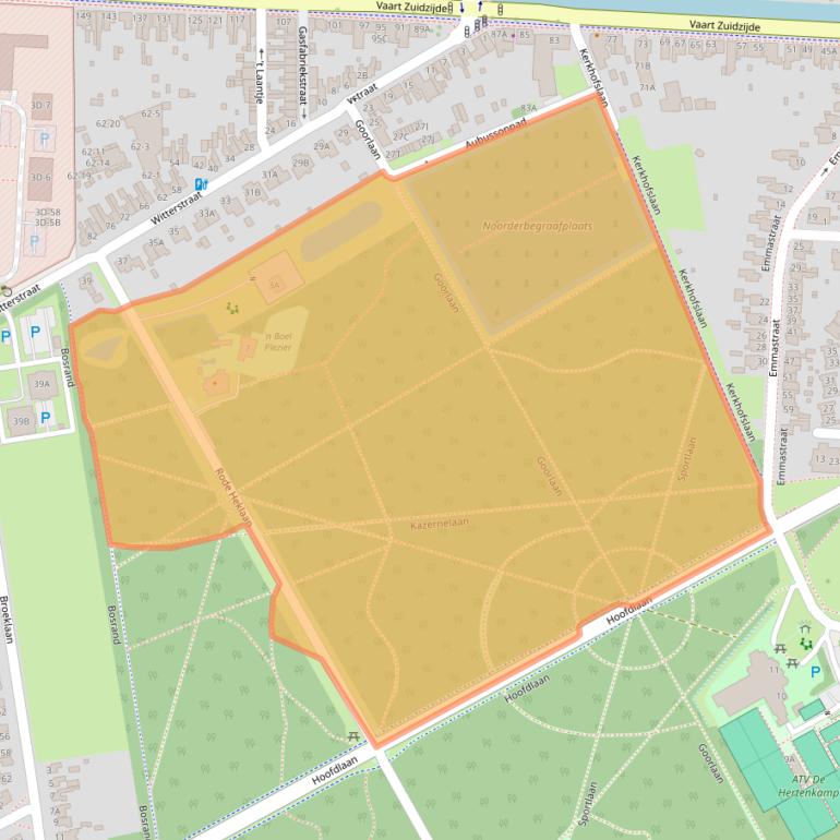 Kaart van postcodegebied 9401SB.