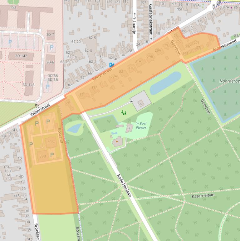 Kaart van postcodegebied 9401SE.