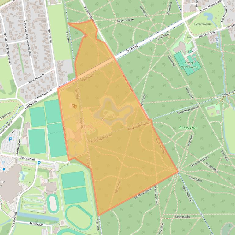 Kaart van postcodegebied 9401SL.