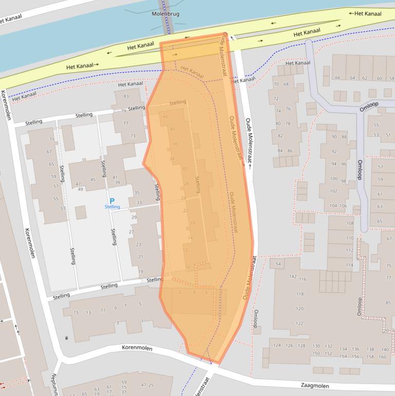Kaart van postcodegebied 9401VC.