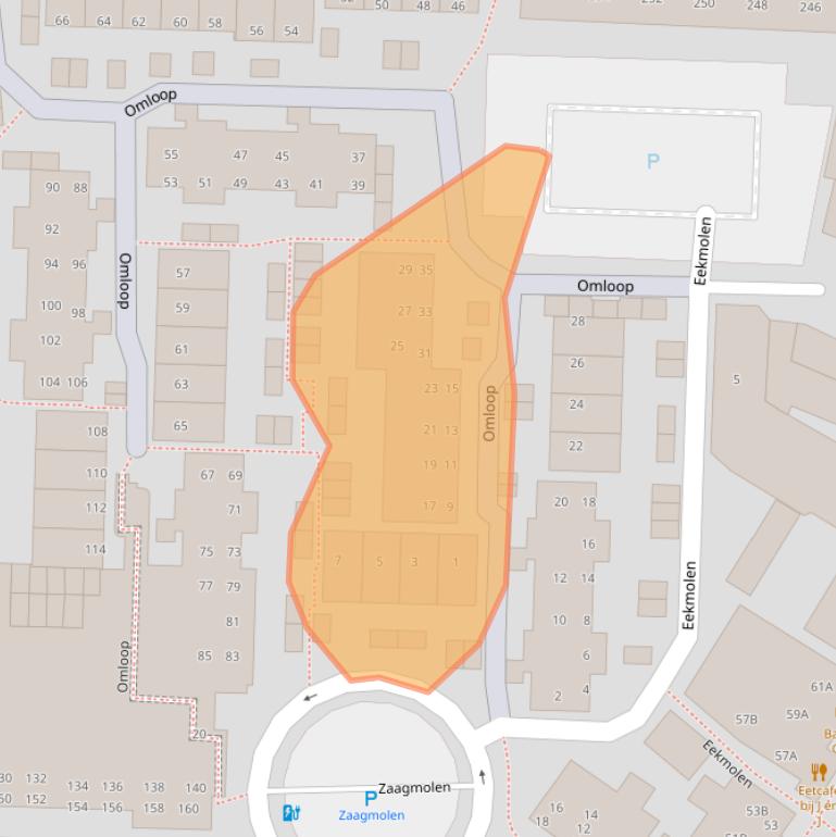 Kaart van postcodegebied 9401VD.