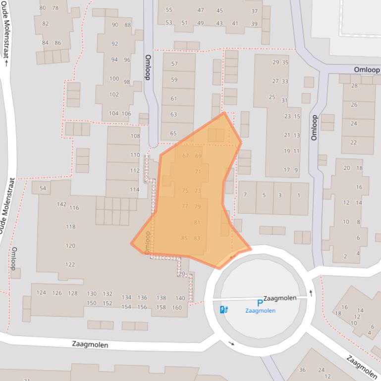 Kaart van postcodegebied 9401VG.