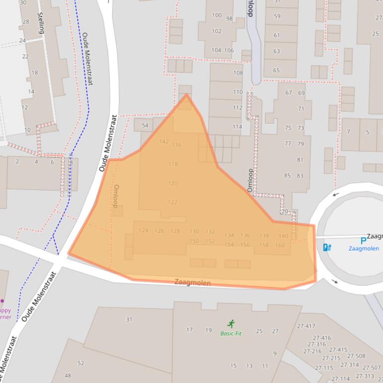 Kaart van postcodegebied 9401VL.