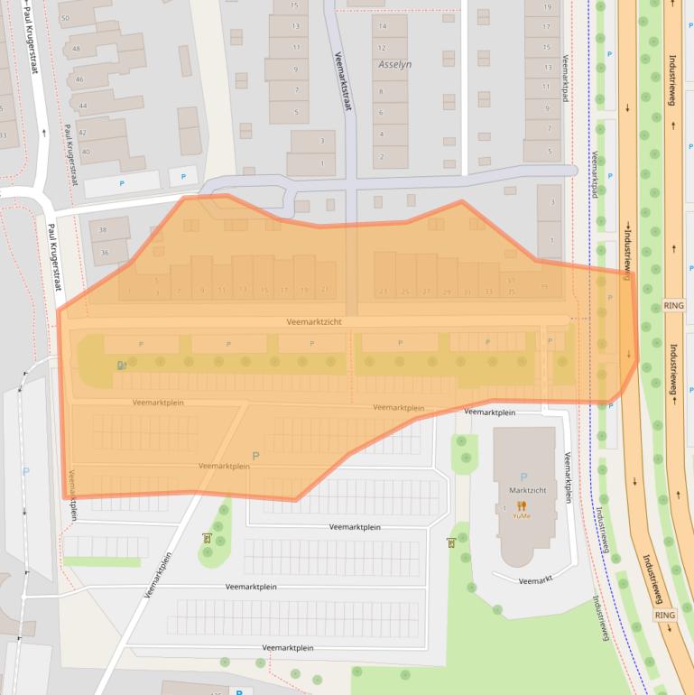 Kaart van postcodegebied 9401WE.