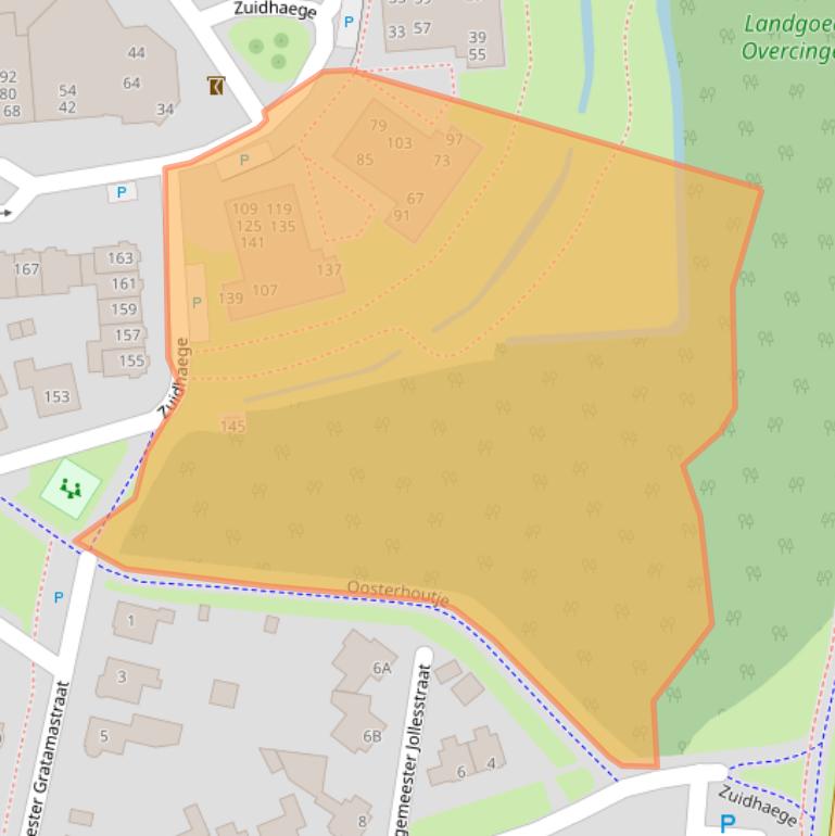 Kaart van postcodegebied 9401XV.