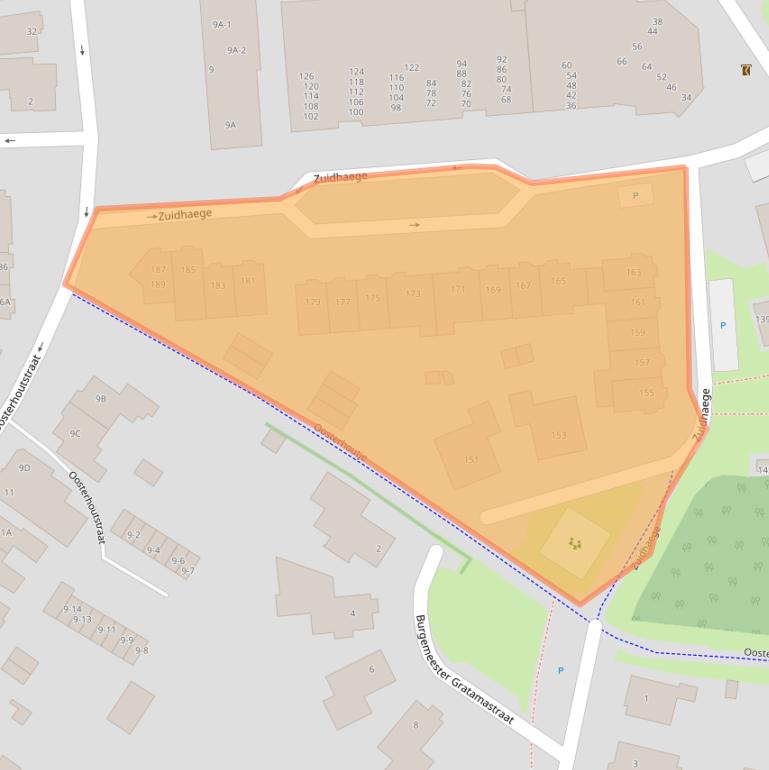 Kaart van postcodegebied 9401XW.