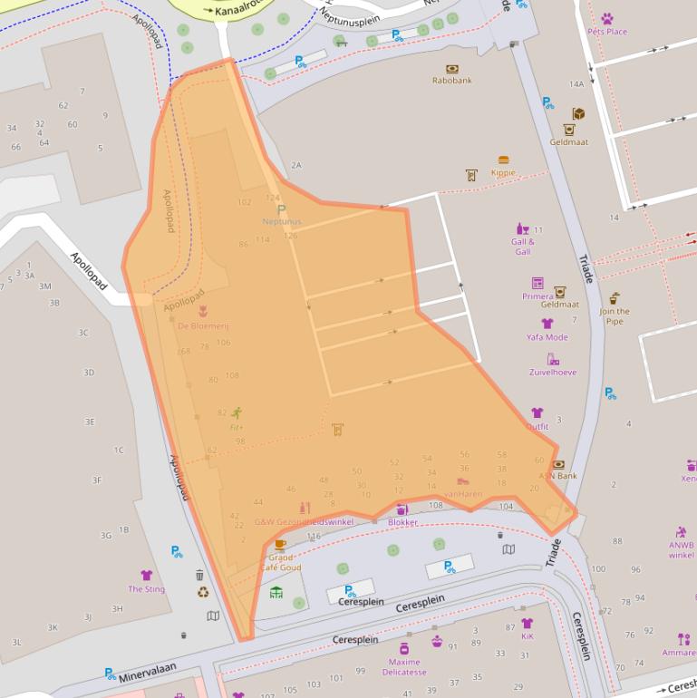 Kaart van postcodegebied 9401ZA.