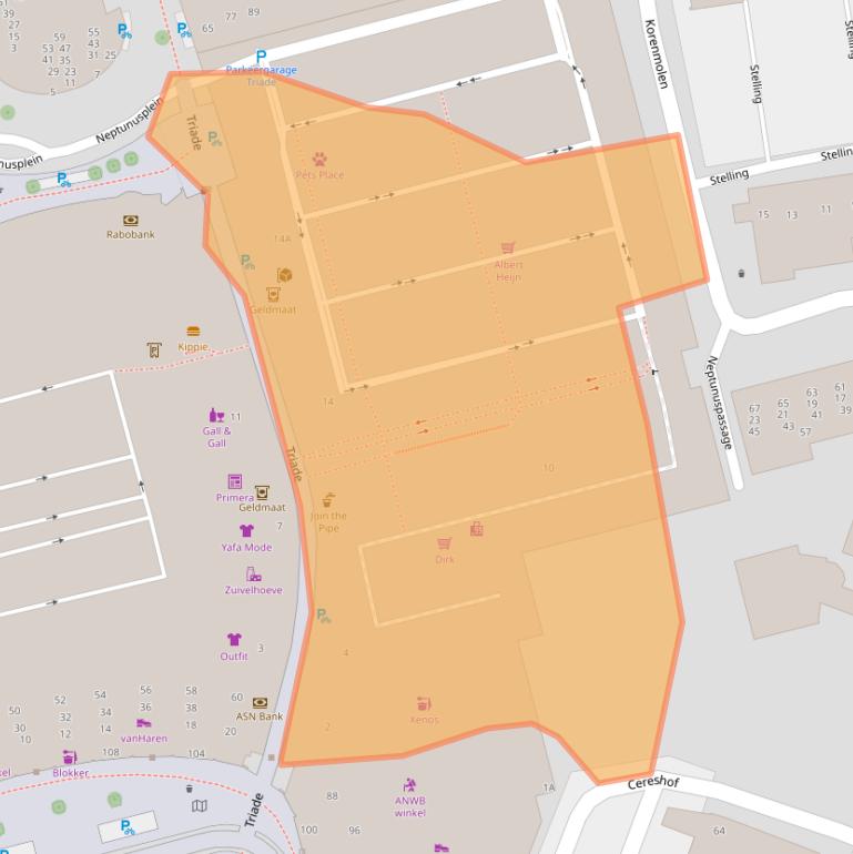 Kaart van postcodegebied 9401ZH.
