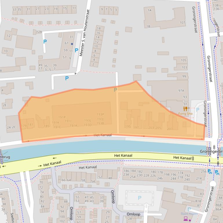 Kaart van postcodegebied 9402AE.