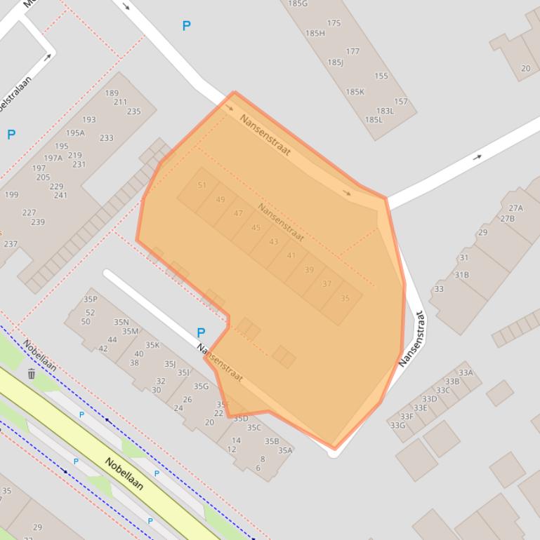 Kaart van postcodegebied 9402AK.