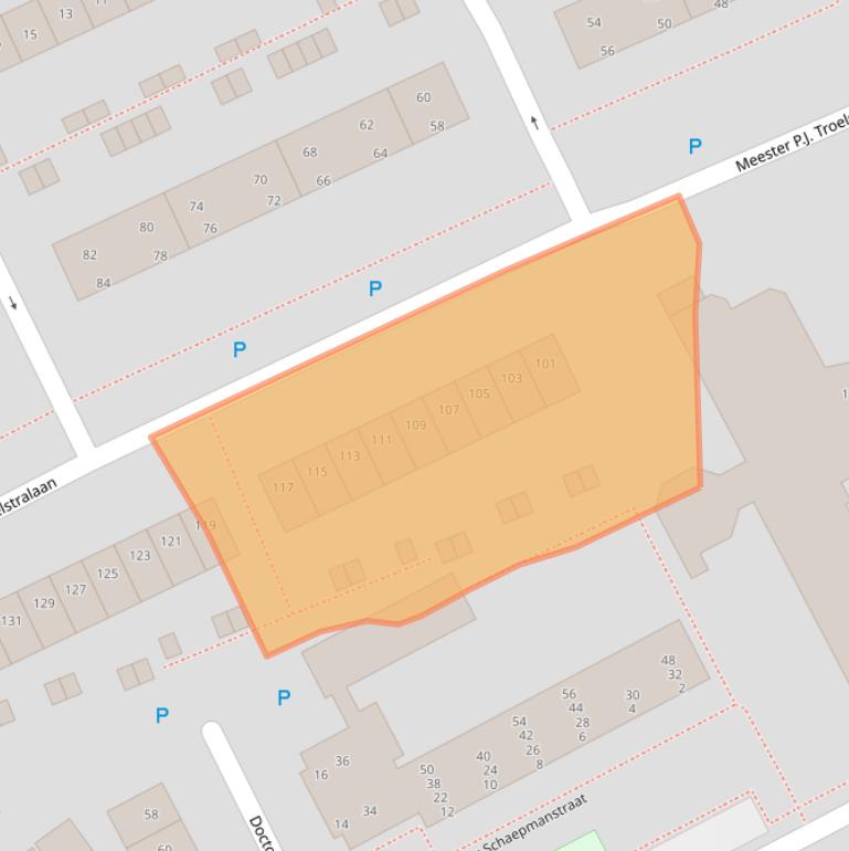 Kaart van postcodegebied 9402BC.