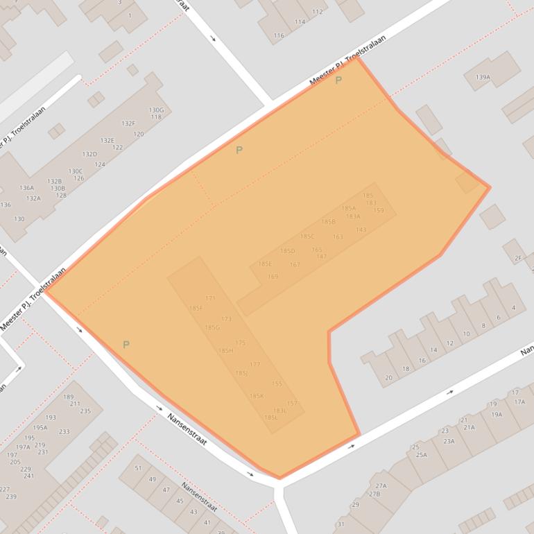 Kaart van postcodegebied 9402BE.