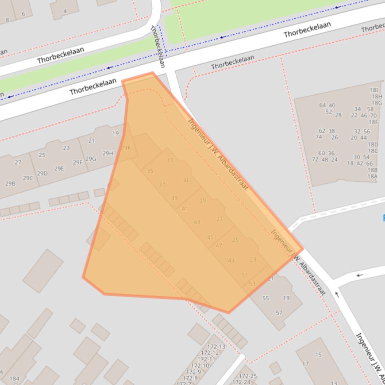 Kaart van postcodegebied 9402CK.