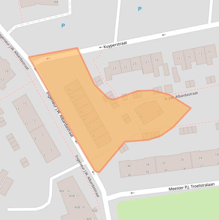 Kaart van postcodegebied 9402CL.