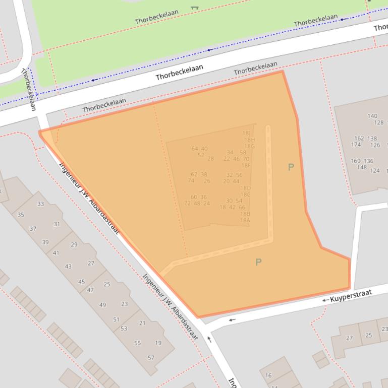 Kaart van postcodegebied 9402CM.