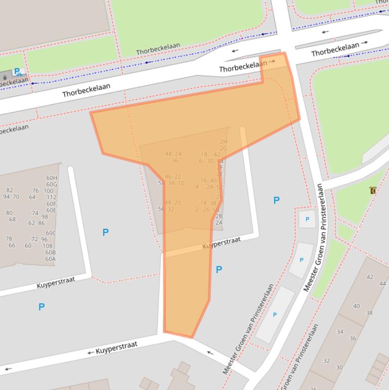 Kaart van postcodegebied 9402CP.