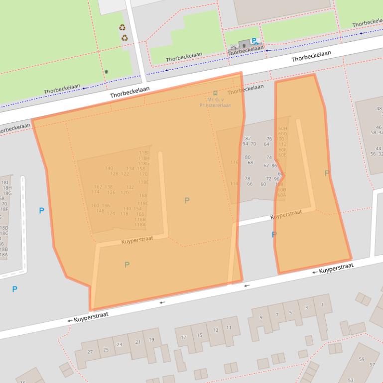 Kaart van postcodegebied 9402CS.