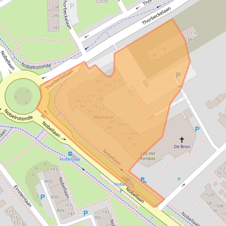 Kaart van postcodegebied 9402DA.