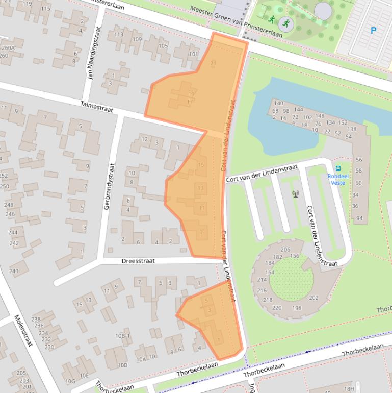 Kaart van postcodegebied 9402EA.