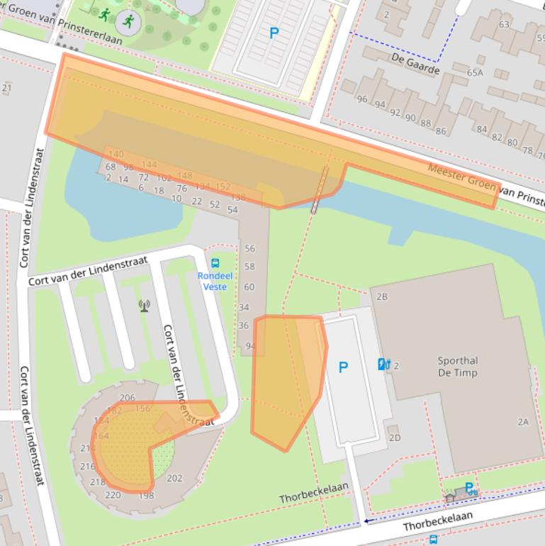 Kaart van postcodegebied 9402EC.