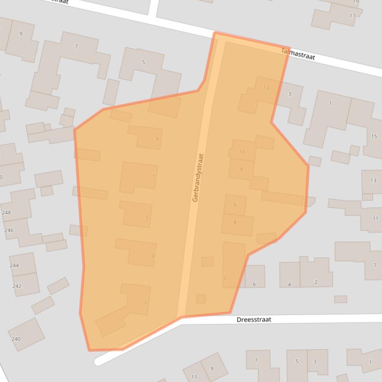 Kaart van postcodegebied 9402EJ.