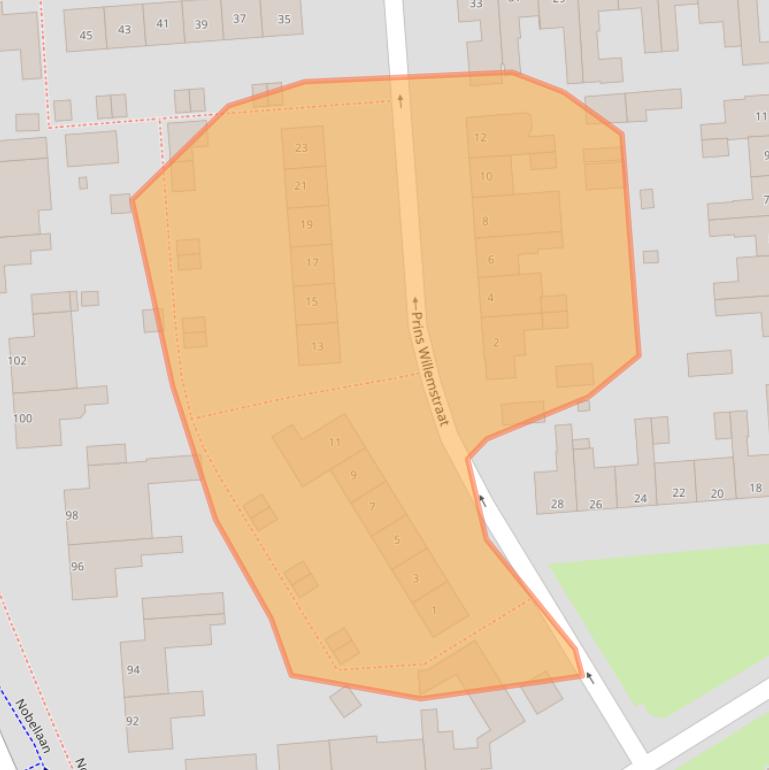 Kaart van postcodegebied 9402GC.