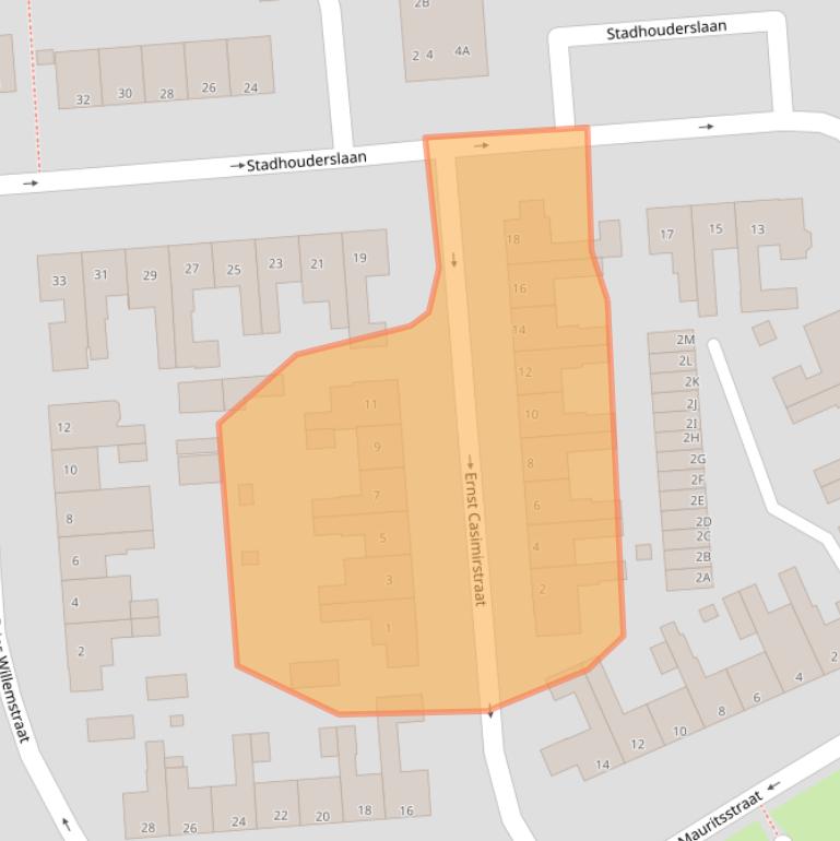 Kaart van postcodegebied 9402GD.