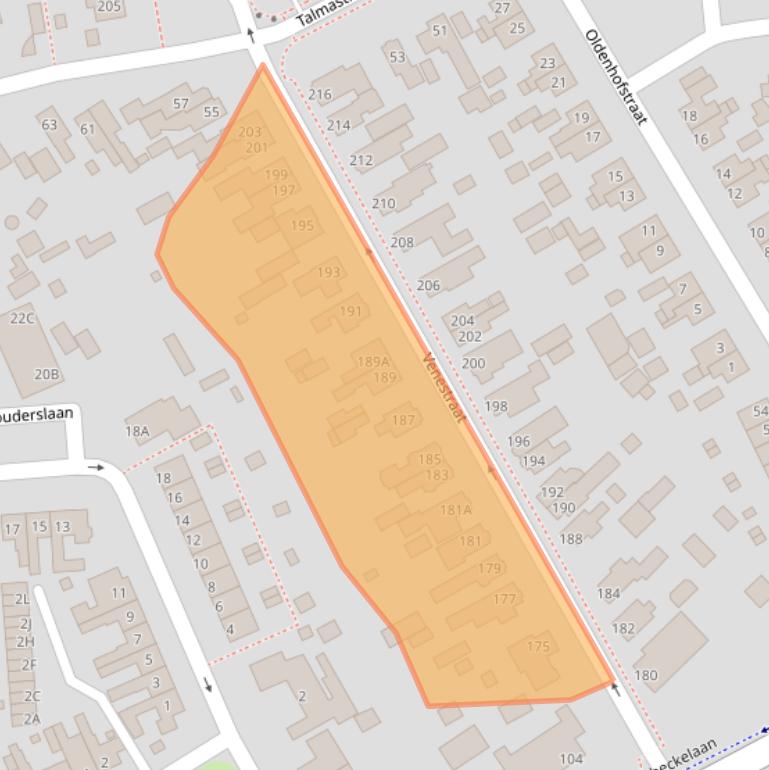 Kaart van postcodegebied 9402GM.