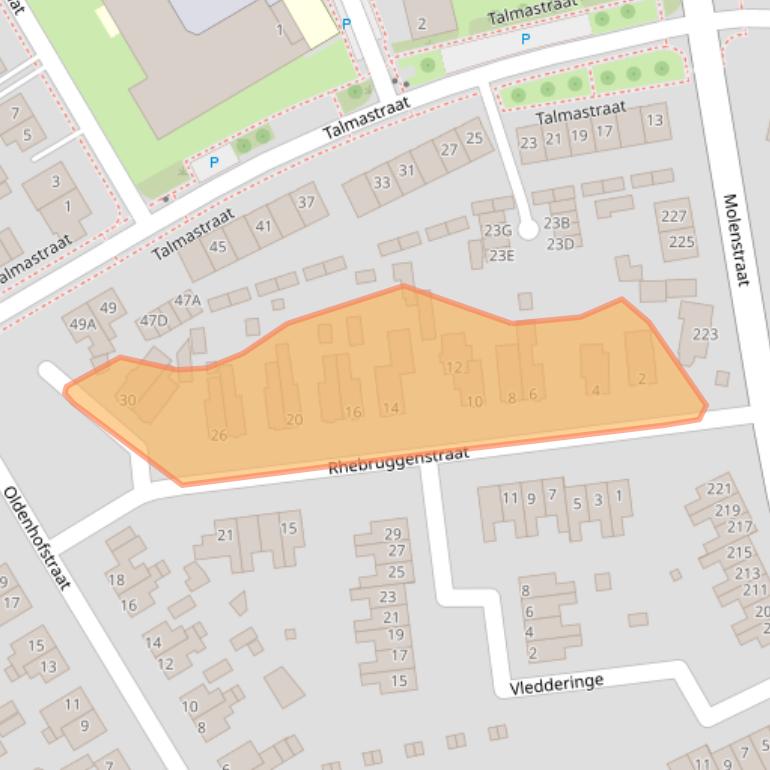 Kaart van postcodegebied 9402HS.