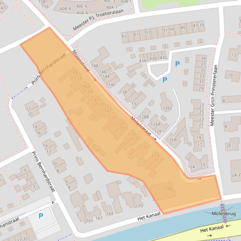 Kaart van postcodegebied 9402JL.