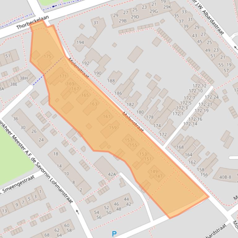 Kaart van postcodegebied 9402JM.