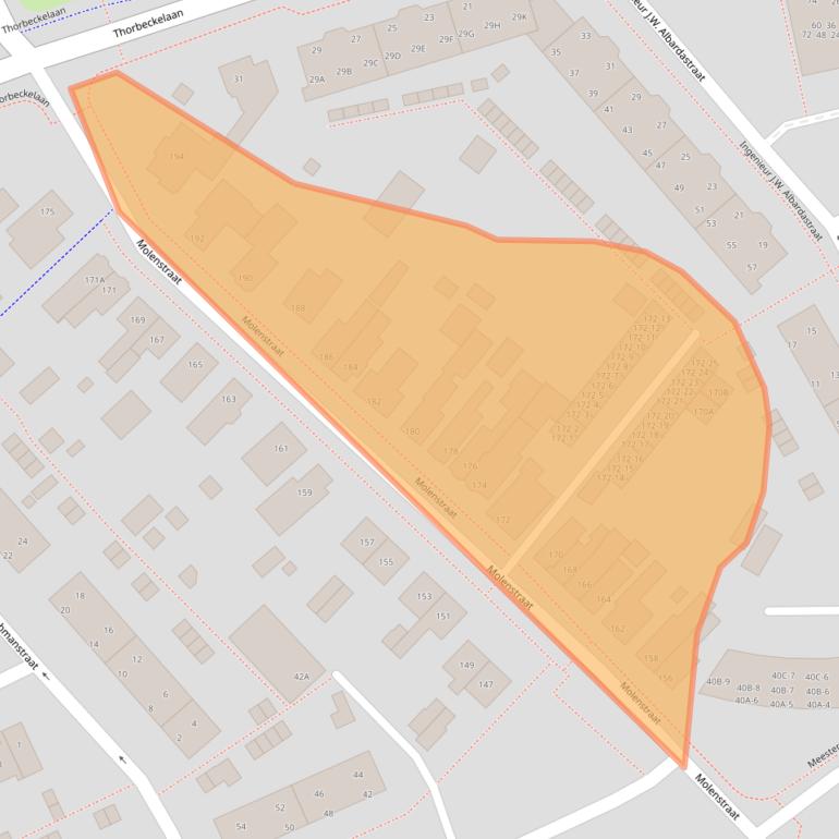 Kaart van postcodegebied 9402JT.