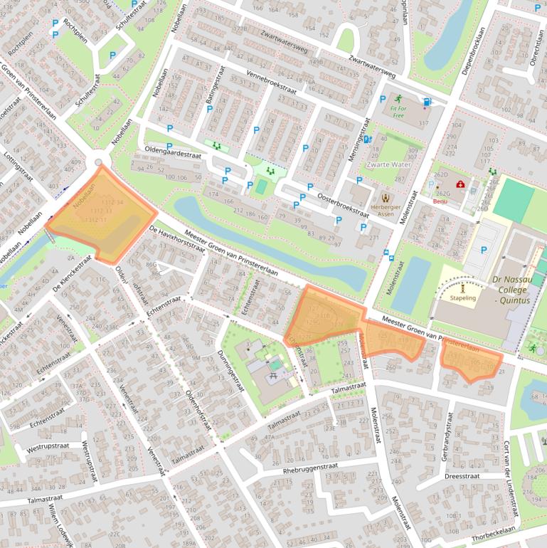 Kaart van postcodegebied 9402KC.