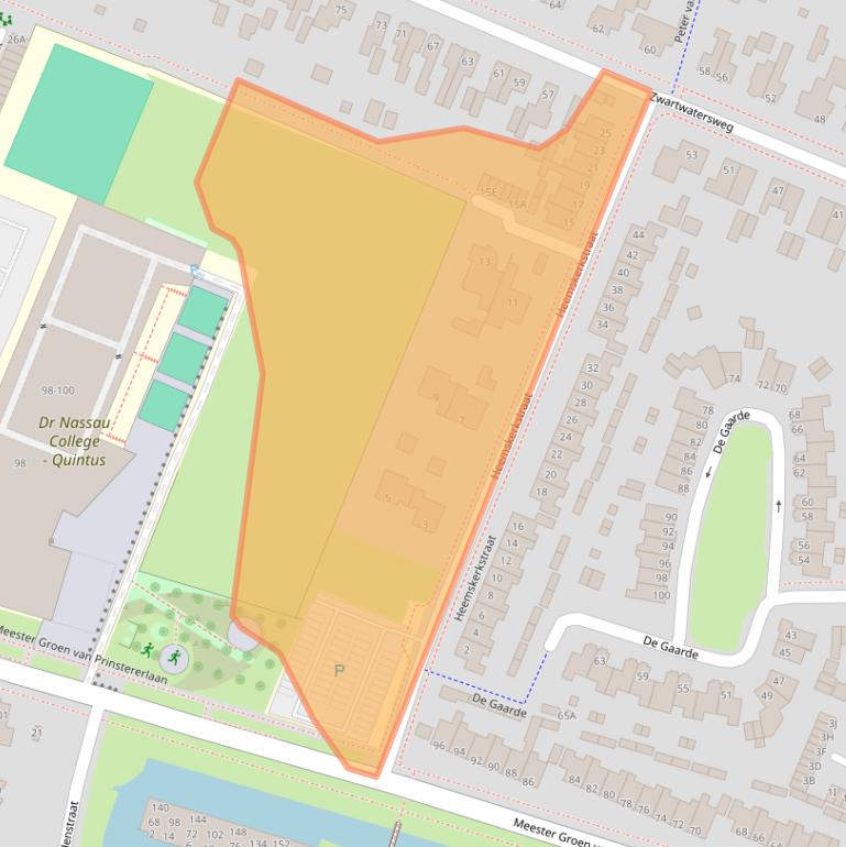 Kaart van postcodegebied 9402KJ.