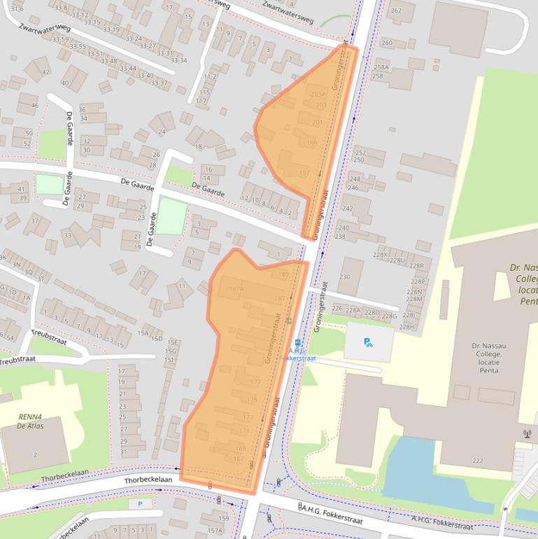 Kaart van postcodegebied 9402LD.