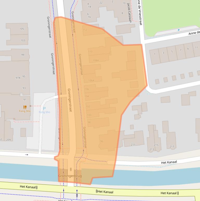 Kaart van postcodegebied 9402LL.