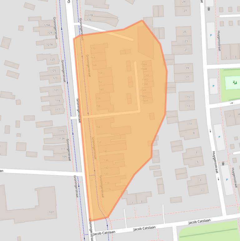 Kaart van postcodegebied 9402LM.