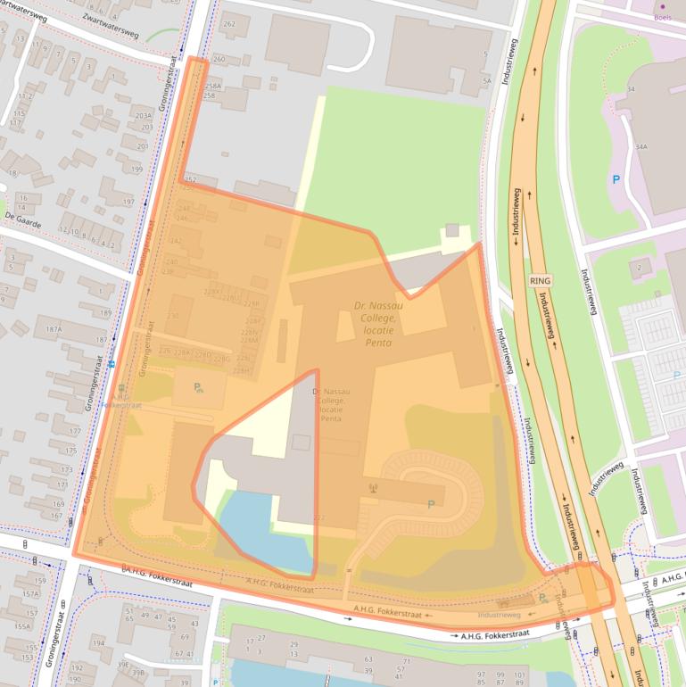 Kaart van postcodegebied 9402LP.