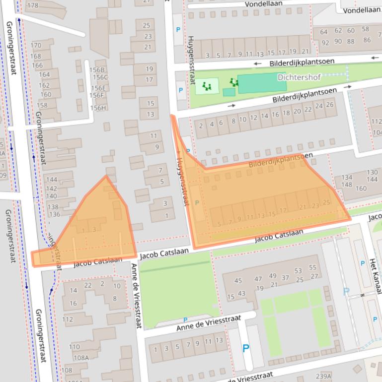 Kaart van postcodegebied 9402NM.