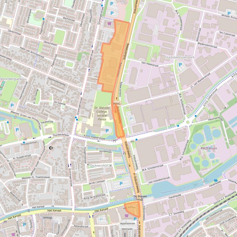 Kaart van postcodegebied 9402NP.