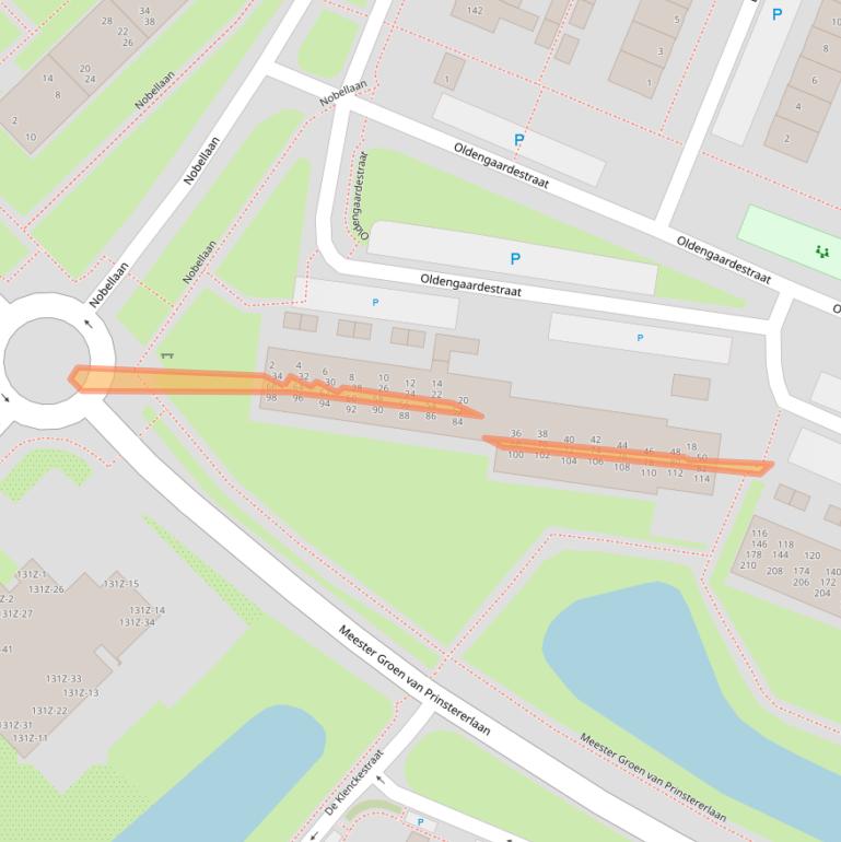 Kaart van postcodegebied 9402PC.