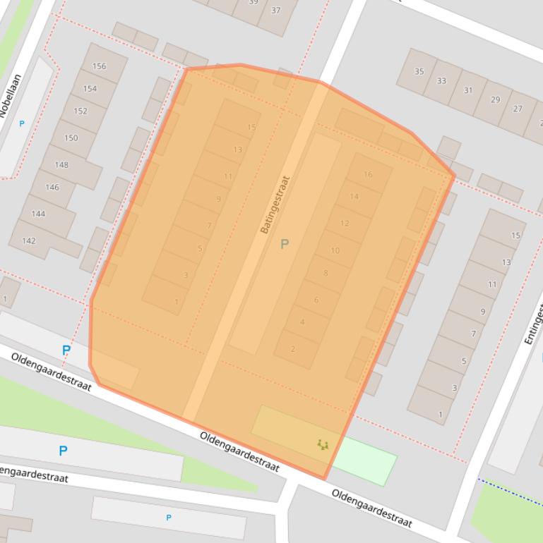 Kaart van postcodegebied 9402RL.