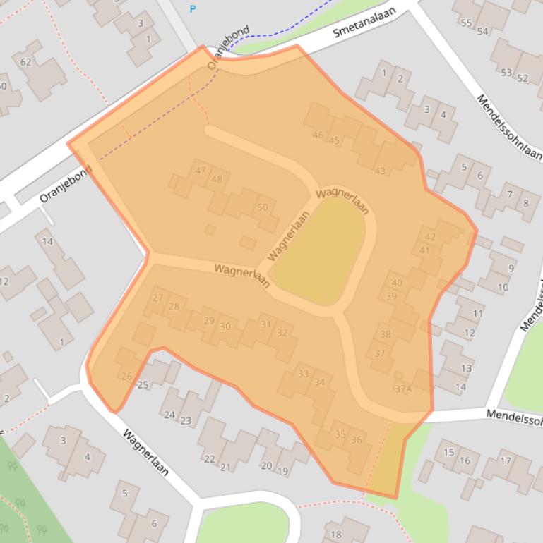 Kaart van postcodegebied 9402SH.