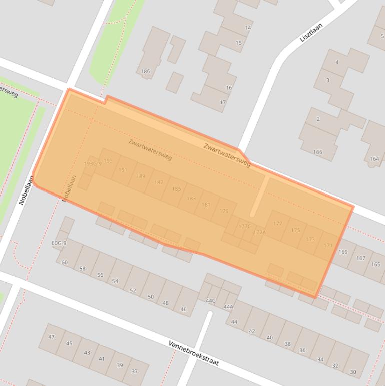 Kaart van postcodegebied 9402SP.