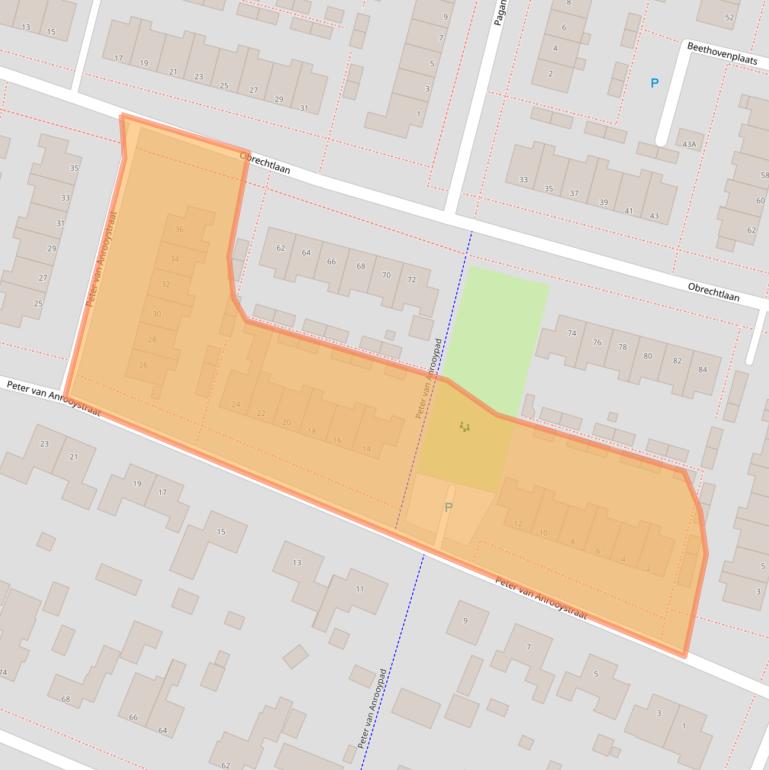 Kaart van postcodegebied 9402TS.