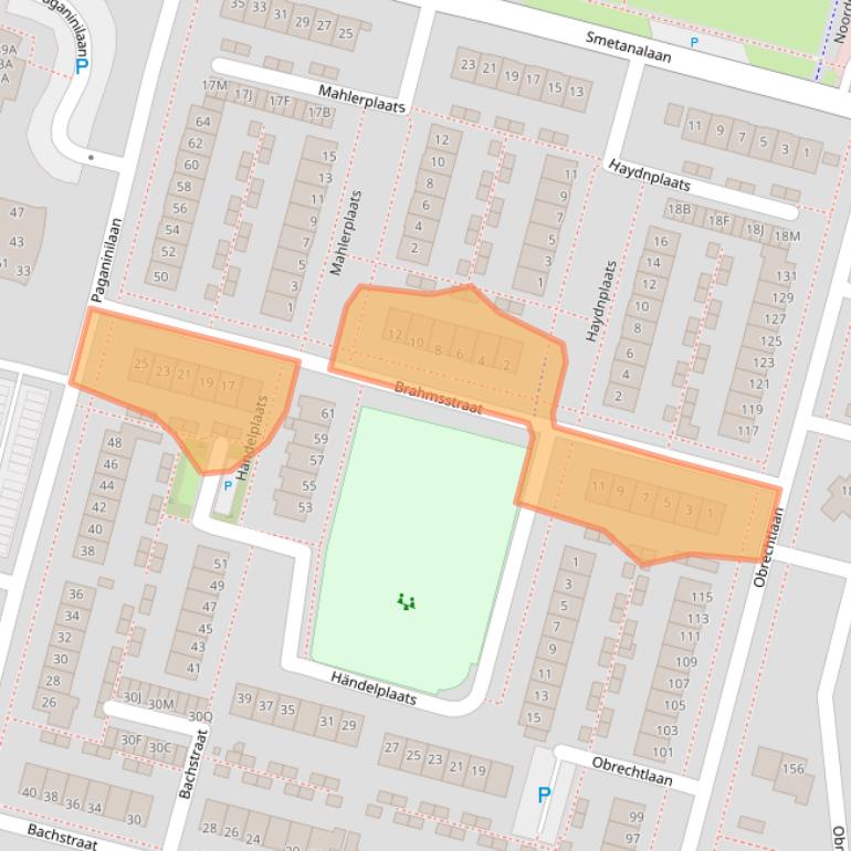 Kaart van postcodegebied 9402VT.