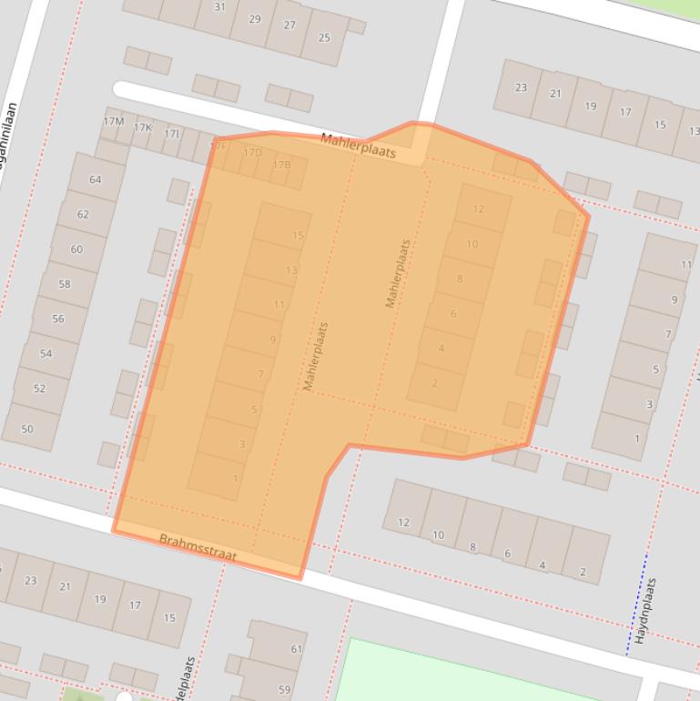 Kaart van postcodegebied 9402VV.