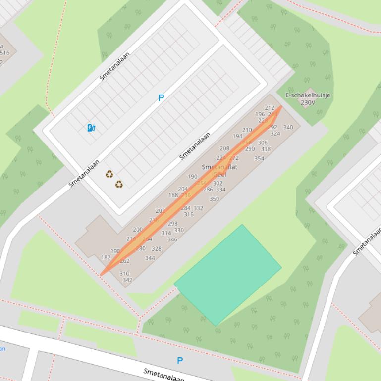 Kaart van postcodegebied 9402XL.